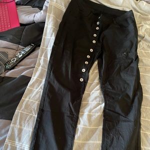 Women’s black casual button up pants size XL